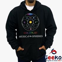 Moletom Canguru Coldplay Algodão Music Of The Spheres Geeko