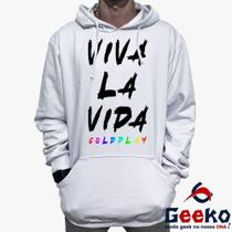 Moletom Canguru Coldplay Algodão Viva La Vida Rock Alternativo Geeko