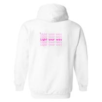 Moletom Canguru Com Capuz Letter Go Way Rosa