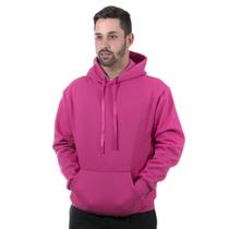 Moletom Canguru com Capuz Masculino Blusa cor Pink