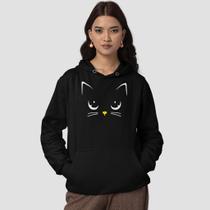 Moletom Canguru Com Capuz Tumblr Gatinho Miau Kawai Cute