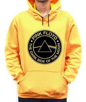 pink floyd cropped moletom com capuz