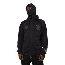Moletom Canguru Com Zíper Masculino Corinthians x Sabotage Cor:PretoTamanho:MGenero:Masculino