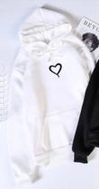Moletom Canguru Coração Tumblr Blusa De Frio Unissex