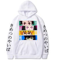 Moletom Canguru Demon Slayer Kimetsu No Yaiba Anime Mangá Blusa Unissex