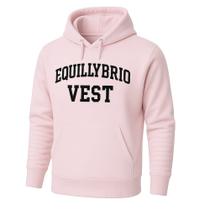 Moletom Canguru Equillybrio Vest Com Capuz e Bolso Moderno Moletom Canguru Equillybrio Vest Com Capuz e Bolso Moderno
