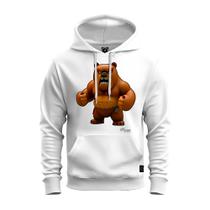 Moletom Canguru Estampado Algodão Urso