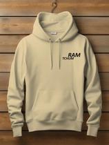 Moletom Canguru Estampado Blusa De Frio Flanelada Frase Ram Tchum Casaco Unissex