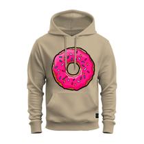 Moletom Canguru Estampado Com Bolso e Capuz Varias Cores Rosquinha