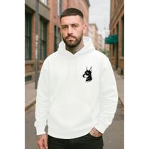 Moletom Canguru Estampado Unissex Flanelado Cão De Raça Streetwear Algodão Premium Lançamento