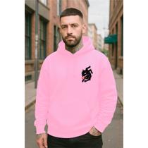 Moletom Canguru Estampado Unissex Flanelado Lobo Streetwear Algodão Premium