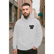 Moletom Canguru Estampado Unissex Flanelado Move On 100% Algodão Moda Inverno