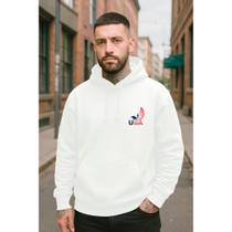 Moletom Canguru Estampado Unissex Flanelado Usa Alternativo Algodão Premium Lançamento De Inverno Moletom Canguru Estampado Unissex Flanelado Usa Alternativo Algodão Premium Lançamento De Inverno