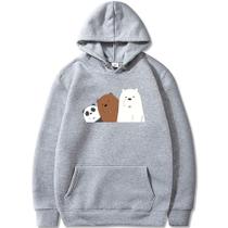 Moletom Canguru Feminino Desenho Urso Sem Curso Panda Polar Casaco