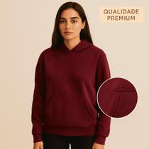 Moletom Canguru Feminino Grosso Peluciado Para Frio Moletom Canguru Feminino Grosso Peluciado Para Frio
