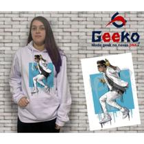 Moletom Canguru Feminino Justin Bieber Geeko