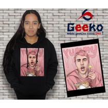 Moletom Canguru Feminino Justin Bieber Yummy Geeko Moletom Canguru Feminino Justin Bieber Yummy Geeko