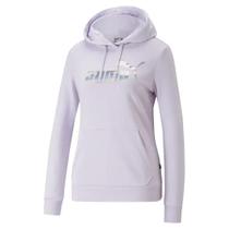 Moletom Canguru Feminino Puma Essentials NOVASHINE French Terry Hoodie Roxo