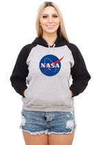 nasa moletom com capuz mens grey