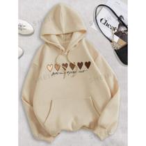 Moletom Canguru Feminino tumblr Blusa De Frio coração Streetwear Casaco Premium Moletom Canguru Feminino tumblr Blusa De Frio coração Streetwear Casaco Premium