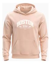 Moletom Canguru Flanelado Blusa De Frio Premium Boston