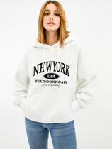 Moletom Canguru Flanelado Com Capuz E Bolso Para O Inverno