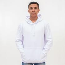 Moletom Canguru Flanelado Masculino Capuz Cordao Ajustavel e Bolso Blusa de Frio Casaco Inverno