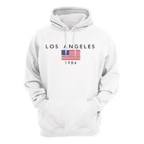 Moletom Canguru Flanelado Unissex Blusa De Frio Los Angeles