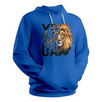 Moletom Canguru Gospel - Fé que Aquece - AZUL