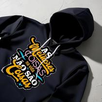 Moletom Canguru Gospel - Fé que Aquece - PRETO