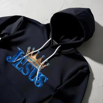 Moletom Canguru Gospel - Fé que Aquece - PRETO