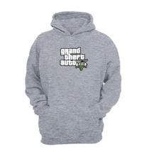 Moletom Canguru GTA Blusa de Frio Com Capuz e Bolso Flanelada Moletom Canguru GTA Blusa de Frio Com Capuz e Bolso Flanelada