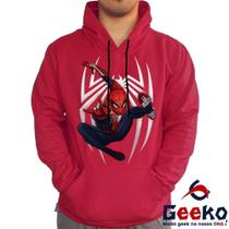 Moletom Canguru Homem-Aranha Algodão Spiderman Homem Aranha Geeko
