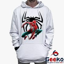 Moletom Canguru Homem Aranha Algodão Spiderman Homem-Aranha Geeko