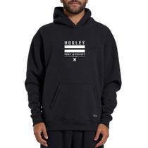 Moletom Canguru Hurley Box Agacê Preto Moletom Canguru Hurley Box Agacê Preto