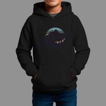 Moletom Canguru Infantil Algodão Casual Confortável Inverno Blusa De Frio Montain