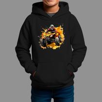 Moletom Canguru Infantil Algodão Casual Confortável Inverno Blusa De Frio Trilhas