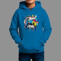 Moletom Canguru Infantil Algodão Casual Estiloso Inverno Blusa De Frio Tecido Macio Game Control