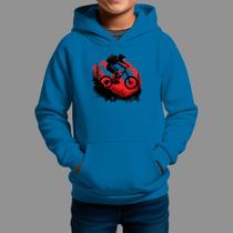 Moletom Canguru Infantil Algodão Casual Estiloso Tecido Macio Bike Mont Moletom Canguru Infantil Algodão Casual Estiloso Tecido Macio Bike Mont