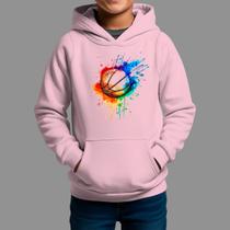 Moletom Canguru Infantil Algodão Casual Inverno Blusa De Frio Bas Aquarela