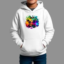 Moletom Canguru Infantil Algodão Casual Moda De Rua Inverno Blusa De Frio Tecido Macio Controle De Cor