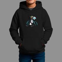 Moletom Canguru Infantil Algodão Casual Moda De Rua Inverno Blusa De Frio Tecido Macio Gato Agua