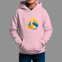 Moletom Canguru Infantil Algodão Casual Moda De Rua Inverno Blusa De Frio Tecido Macio Voley Cor