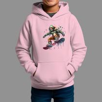 Moletom Canguru Infantil Algodão Moda De Rua Tecido Macio Spacsh