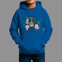 Moletom Canguru Infantil Basico Casual Estiloso Tecido Macio Tigre Plant