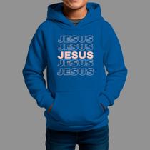 Moletom Canguru Infantil Basico Casual Inverno Blusa De Frio Tecido Macio Jesus Tree