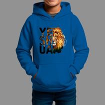 Moletom Canguru Infantil Basico Casual Moda Religiosa Inverno Blusa De Frio Yeshua Leon