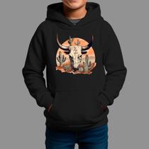 Moletom Canguru Infantil Basico Casual Tecido Macio Cabeça Boi Moletom Canguru Infantil Basico Casual Tecido Macio Cabeça Boi