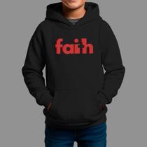 Moletom Canguru Infantil Basico Masculino Casual Confortável Tecido Macio Faith