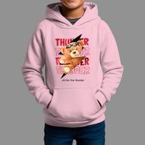 Moletom Canguru Infantil Basico Masculino Casual Confortável Tecido Macio Thunder